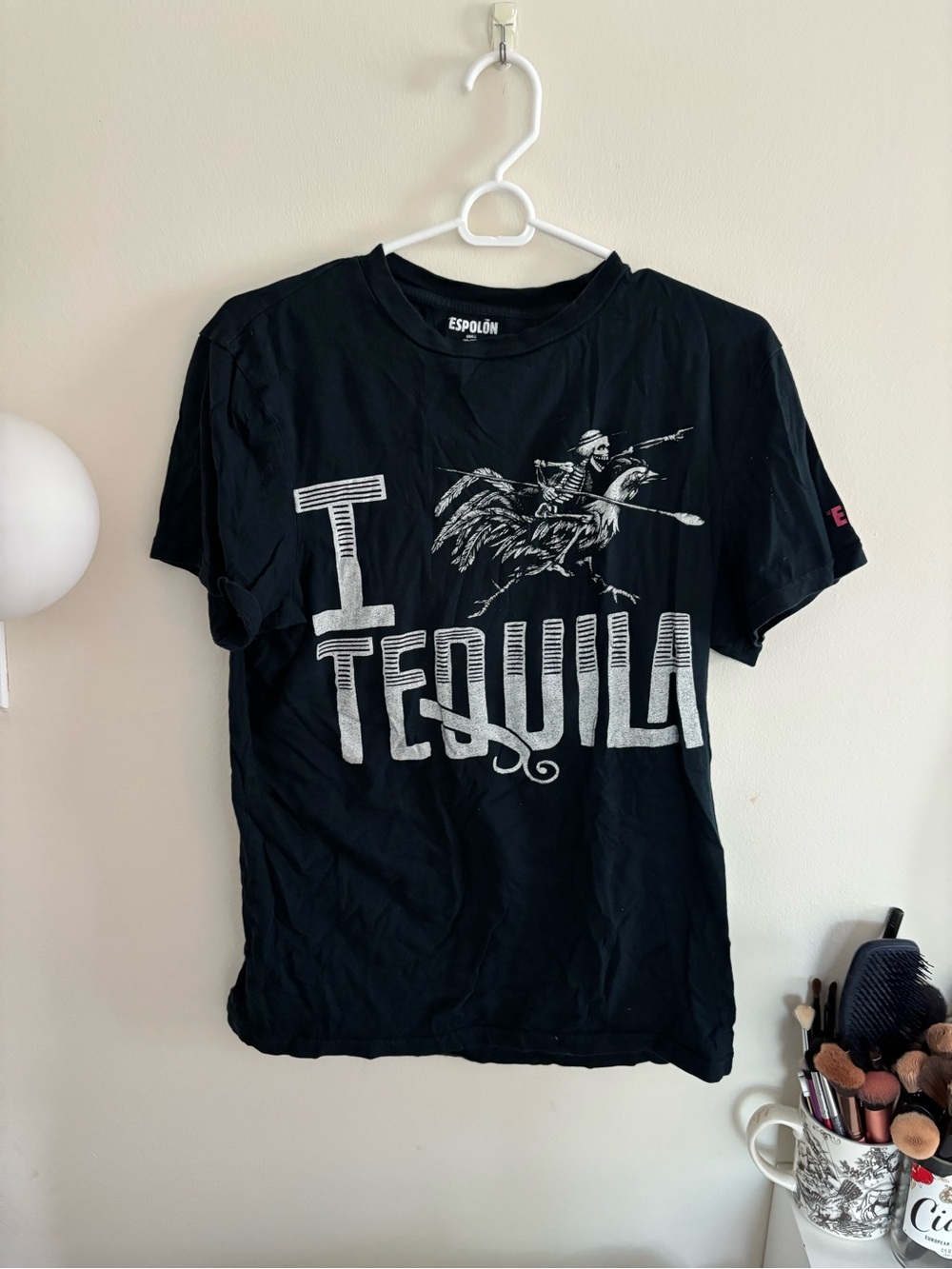 Women's Black 'I Tequila' Short Sleeve Graphic Tee